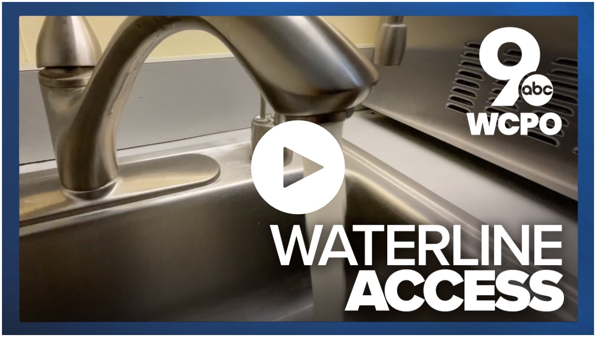 A clickable screen grab of a WCPO, Channel 9 news story, called Waterline Access